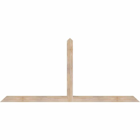Ekena Millwork Portland Smooth Timber Gable Bracket, Douglas Fir, 84"W x 38"H x 3 1/2"D x 3 1/2"F, 11/12 Pitch GBW084X38X0404POR00SDF